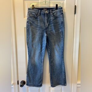 NYDJ Slim Bootcut jeans, 8, blue distressed wash